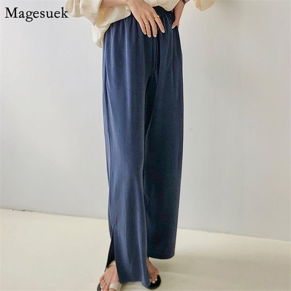 loose high waist pants women all-match solid casual thin wide leg drawstring korean style autumn 10002 210512, Black;white 
loose high waist pants women all-match solid casual thin wide leg drawstring korean style autumn 10002 210512, Black;white