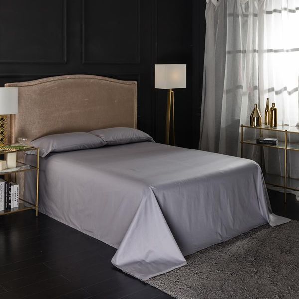 home el solid color gray 1pc 100% cotton flat sheet printing bedding linens bed sheets twin double full queen king size & sets
home el solid color gray 1pc 100% cotton flat sheet printing bedding linens bed sheets twin double full queen king size & sets