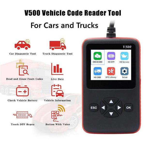 code readers & scan tools v500 obd2/eobd duty truck and car 2 in 1 fault reading card detector diesel diagnostic instrument oil light reset
code readers & scan tools v500 obd2/eobd duty truck and car 2 in 1 fault reading card detector diesel diagnostic instrument oil light reset