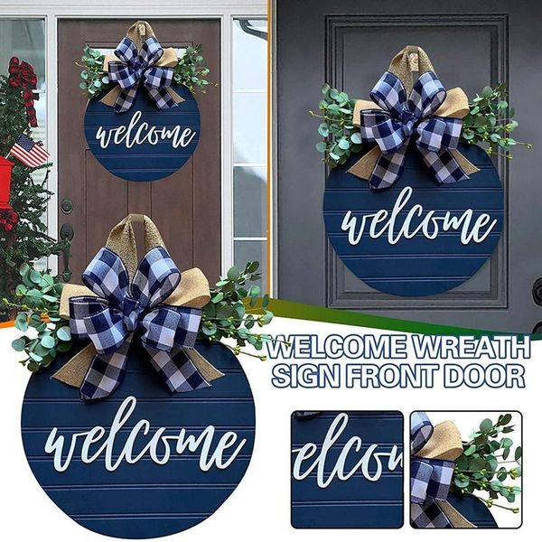 other door hardware 12inch welcome wreath for front door, round wood hanging sign with ribbon bow & artificial green leaves, farmhouse decor
other door hardware 12inch welcome wreath for front door, round wood hanging sign with ribbon bow & artificial green leaves, farmhouse decor