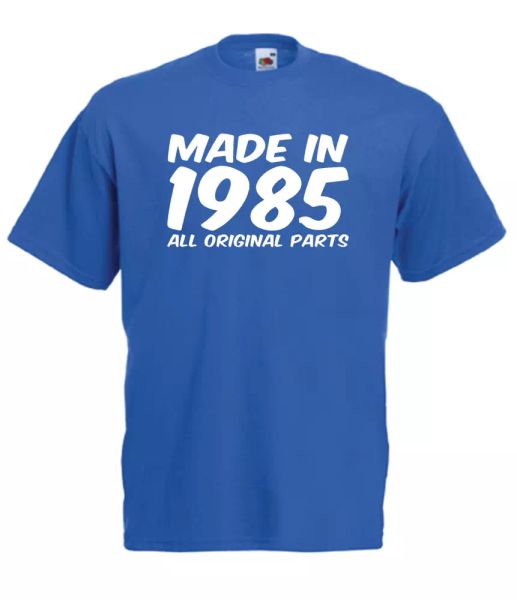made in 1985 xmas gift idea mens women t shirts multi-color s-2xl, White;black
made in 1985 xmas gift idea mens women t shirts multi-color s-2xl, White;black