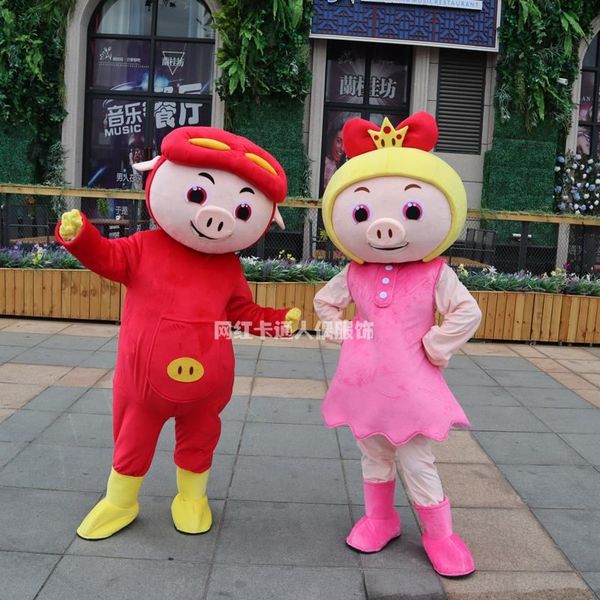 mascot costumes ggbond pig mascot costume funny red pig man pig hog piggy porkling cartoon character mascotte carnival fancy carnival dress, Red;yellow
mascot costumes ggbond pig mascot costume funny red pig man pig hog piggy porkling cartoon character mascotte carnival fancy carnival dress, Red;yellow