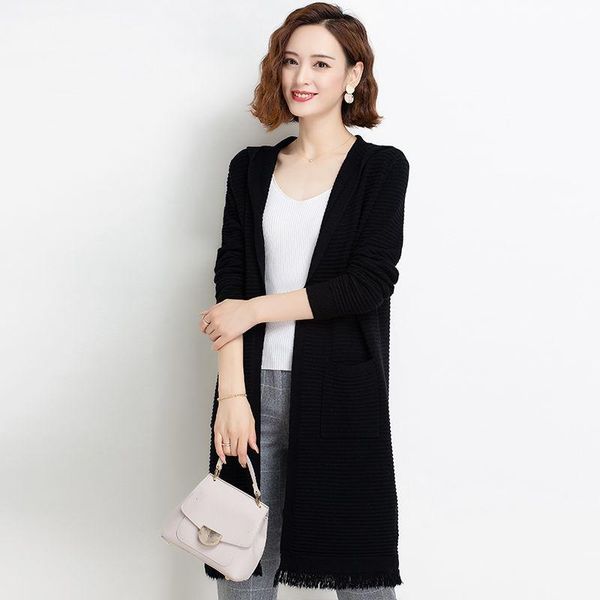women's knits & tees 2021 women spring autumn long sleeve cardigan coats female knitted hooded jackets ladies solid color sweater outwe, White
women's knits & tees 2021 women spring autumn long sleeve cardigan coats female knitted hooded jackets ladies solid color sweater outwe, White