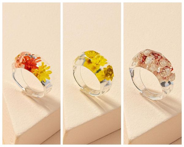 cluster rings romantic transparent resin glass ring elegant handmade forest dried flower for women party engagement jewelry gift, Golden;silver
cluster rings romantic transparent resin glass ring elegant handmade forest dried flower for women party engagement jewelry gift, Golden;silver
