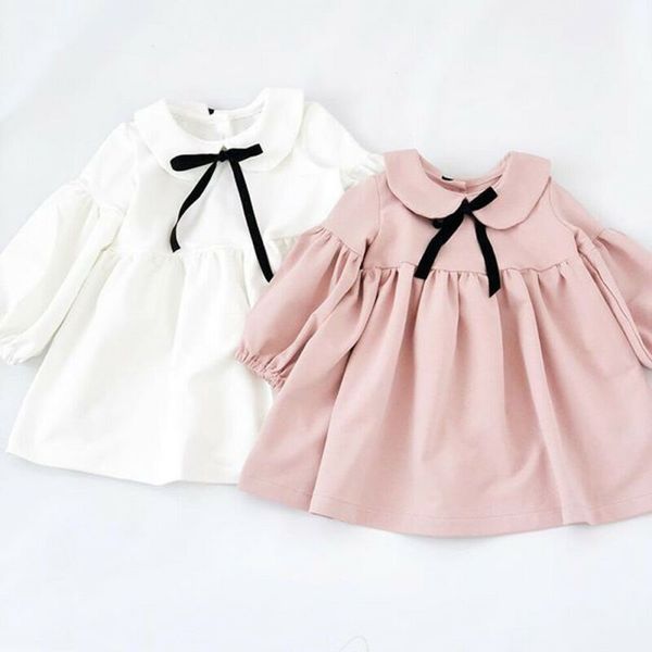 0-3y toddler kid baby girl autumn t-shirts long sleeve peter pan collar dress solid ruffle party princess clothes, White
0-3y toddler kid baby girl autumn t-shirts long sleeve peter pan collar dress solid ruffle party princess clothes, White