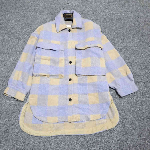 women's fur & faux autumn winter oversize women vintage plaid wool shirts jackets coat chic pockets loose outwear streetwear, Black
women's fur & faux autumn winter oversize women vintage plaid wool shirts jackets coat chic pockets loose outwear streetwear, Black