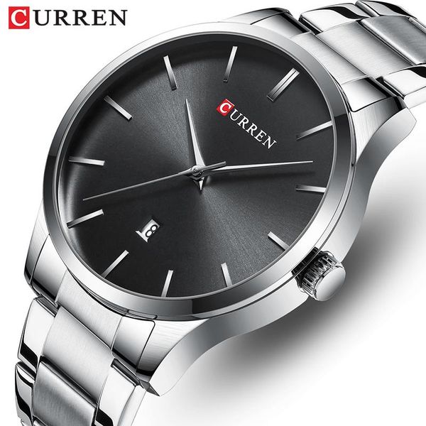 wristwatches curren men business watches date waterproof quartz analog wristwatch full steel male clock relogio masculino, Slivery;brown
wristwatches curren men business watches date waterproof quartz analog wristwatch full steel male clock relogio masculino, Slivery;brown