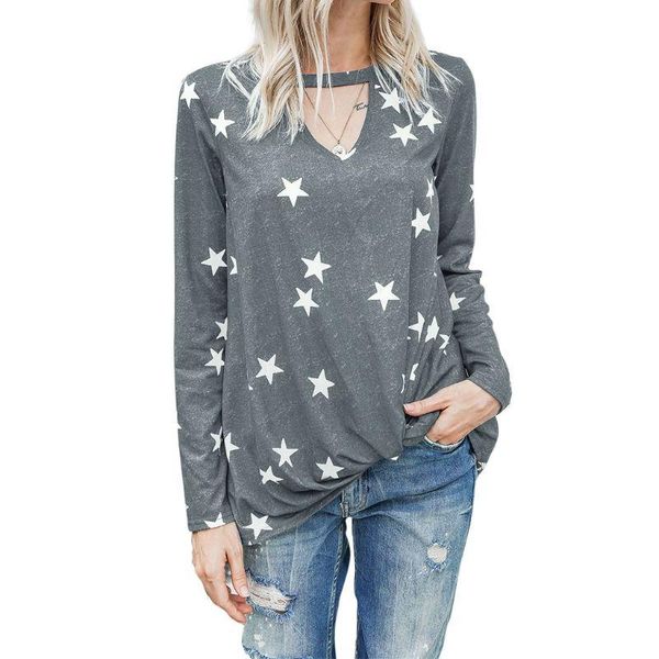 women's t-shirt women long sleeve blouse v-neck camouflage printed casual loose pullover outdoor festival streetwear, White
women's t-shirt women long sleeve blouse v-neck camouflage printed casual loose pullover outdoor festival streetwear, White