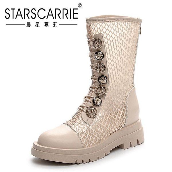 summer thin leather hollow mesh shoes european and american round head back zipper inner high cool boots female, Black
summer thin leather hollow mesh shoes european and american round head back zipper inner high cool boots female, Black