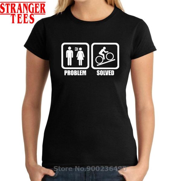 women's t-shirt funny cycling problem solved t shirt woman mtb mountain biker fashion bicycle tshirt camisetas streetwear hiphop tee, White
women's t-shirt funny cycling problem solved t shirt woman mtb mountain biker fashion bicycle tshirt camisetas streetwear hiphop tee, White