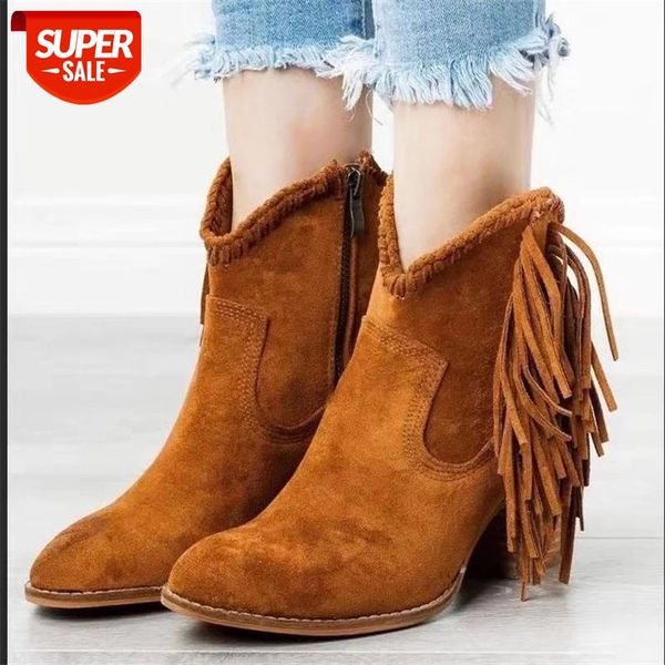 women's short boots leopard stylish winter tassel boot slip on ankle shoes high heel pointed toe suede shoes ethnic botas #nx57
women's short boots leopard stylish winter tassel boot slip on ankle shoes high heel pointed toe suede shoes ethnic botas #nx57