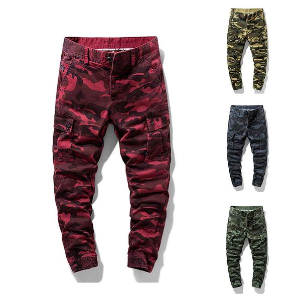 men's pants spring casual camouflage cargo man autumn outdoor fashion elastic waist quality trousers military overalls, Black
men's pants spring casual camouflage cargo man autumn outdoor fashion elastic waist quality trousers military overalls, Black