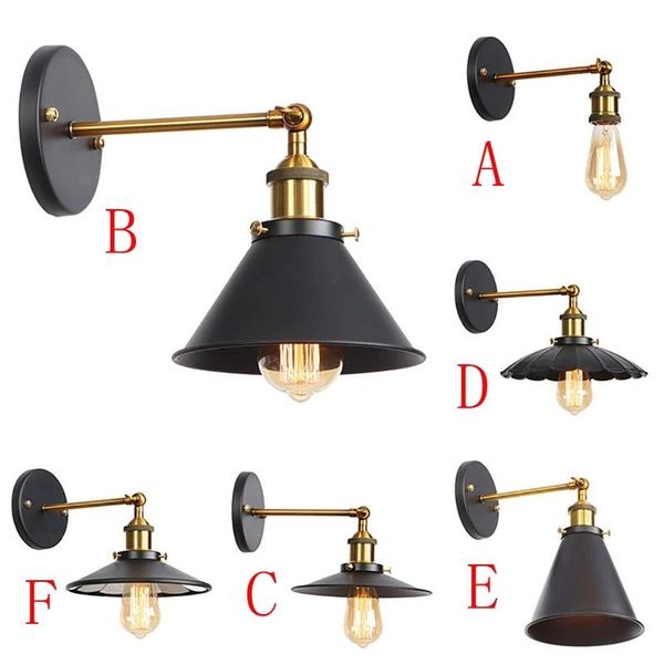 wall lamps retro loft industrial vintage bedside light metal lampshade e27 edison bulbs 110v/220v
wall lamps retro loft industrial vintage bedside light metal lampshade e27 edison bulbs 110v/220v