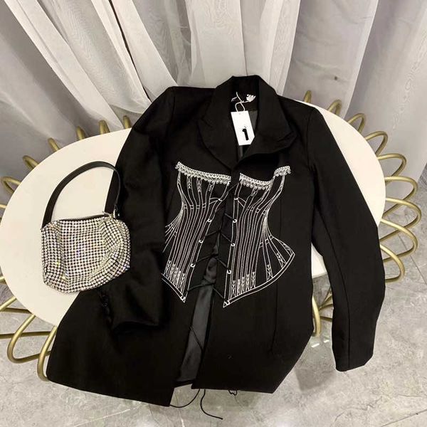 women's jackets female black embroidered tang suit profile property cross-strapped long coat waist can custom size large x77t, Black;brown
women's jackets female black embroidered tang suit profile property cross-strapped long coat waist can custom size large x77t, Black;brown