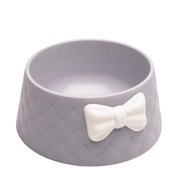 pet dog feeding bowls puppy lovely bowknot feeder dish bowel bow cat bowl bjstore & feeders