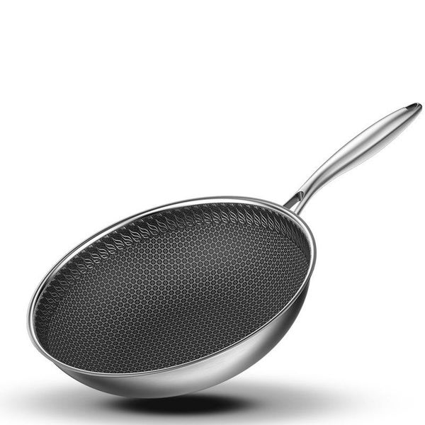 pans 316 stainless steel honeycomb frying pan non stick without oil fume and coating kitchen cookware wok pots
pans 316 stainless steel honeycomb frying pan non stick without oil fume and coating kitchen cookware wok pots