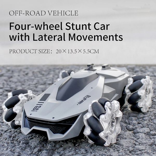 124 RC Stunt Car Remote Control Car 4WD for Boy 2.4G 360 Degree Rotation with LED Light and Music RC Car Gift for Kids
124 RC Stunt Car Remote Control Car 4WD for Boy 2.4G 360 Degree Rotation with LED Light and Music RC Car Gift for Kids