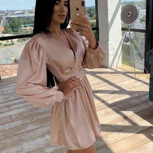 casual dresses fashion stain deep v neck a line woman lantern sleeve femme robe high waist 2021 spring summer yp13, Black;gray
casual dresses fashion stain deep v neck a line woman lantern sleeve femme robe high waist 2021 spring summer yp13, Black;gray