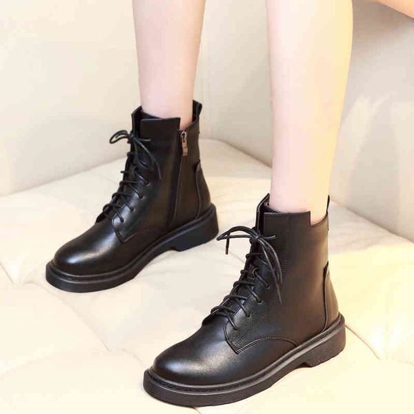 boots winter autumn women solid low heel female martin lace up fashion round toe ankle shoes k0099 nq1q, Black
boots winter autumn women solid low heel female martin lace up fashion round toe ankle shoes k0099 nq1q, Black