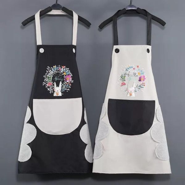 aprons fashion household with pockets can wipe hands cooking waterproof and oil-proof kitchen
aprons fashion household with pockets can wipe hands cooking waterproof and oil-proof kitchen