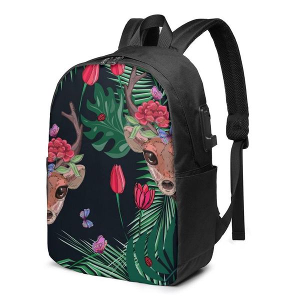 backpack deer butterflies and flowers on leaves women men usb charge school bag for girl boy travel lapbookbag daypack
backpack deer butterflies and flowers on leaves women men usb charge school bag for girl boy travel lapbookbag daypack