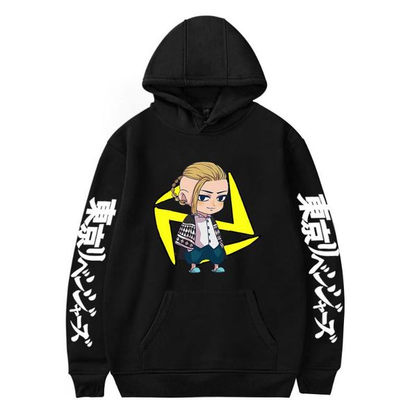 men's hoodies & sweatshirts hip hop anime tokyo revengers printed men/women youthful sweatshirt adult/child leisure pullovers, Black 
men's hoodies & sweatshirts hip hop anime tokyo revengers printed men/women youthful sweatshirt adult/child leisure pullovers, Black