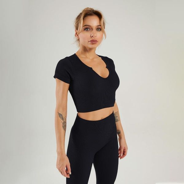 yoga outfit women v-neck set high waist running leggings & short sleeve u-neck sports stretch fitness gym outfits workout
yoga outfit women v-neck set high waist running leggings & short sleeve u-neck sports stretch fitness gym outfits workout