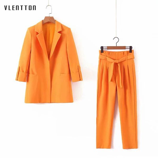 work pant suits ol two piece set women orangee elegant office ladies blazer jacket & zipper trousers suit female outerwear women's pant, White
work pant suits ol two piece set women orangee elegant office ladies blazer jacket & zipper trousers suit female outerwear women's pant, White