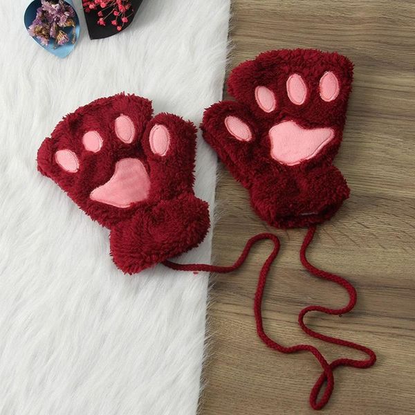 five fingers gloves women' thick fleece halter cartoon warm cat' claw plush half finger bear' fingerless cute, Blue;gray
five fingers gloves women' thick fleece halter cartoon warm cat' claw plush half finger bear' fingerless cute, Blue;gray
