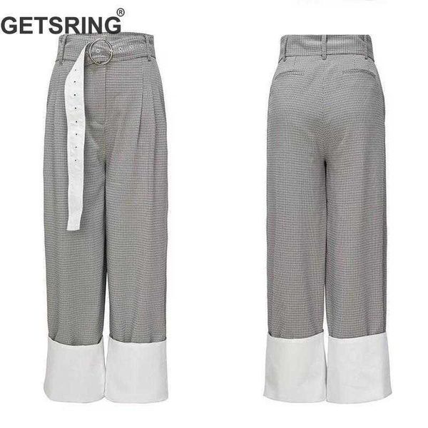 getsring women pant irregular color matching plaid high waist straight pants large size casual ankle-length 210601, Black;white
getsring women pant irregular color matching plaid high waist straight pants large size casual ankle-length 210601, Black;white