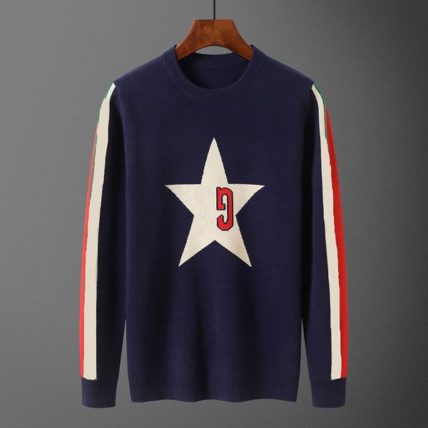 men's sweaters designer retro autumn winter stars embroidery letter printing fashion women sweater men clothing, White;black
men's sweaters designer retro autumn winter stars embroidery letter printing fashion women sweater men clothing, White;black