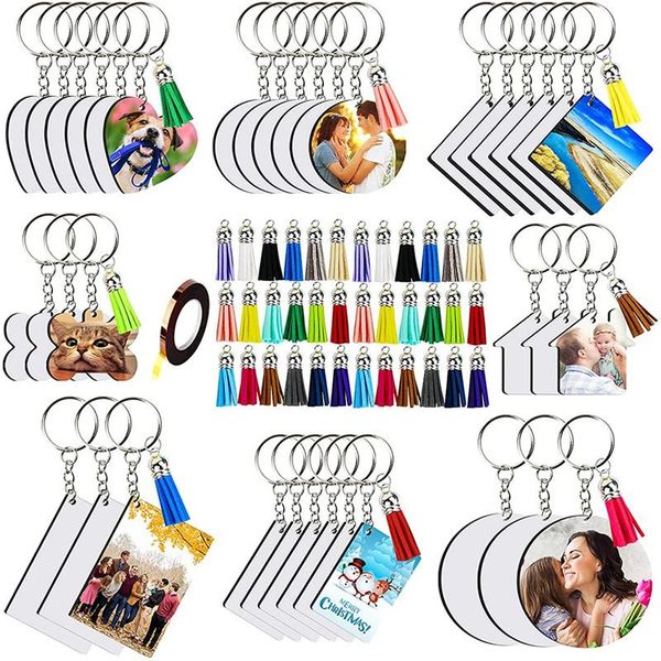 keychains 181 pieces of sublimation blank,8 shapes blank sets, tassel keychain ring, suitable for diy craftsmanship, Silver
keychains 181 pieces of sublimation blank,8 shapes blank sets, tassel keychain ring, suitable for diy craftsmanship, Silver