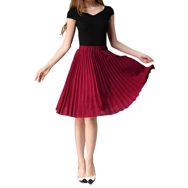 skirts fashion autumn solid lightweight women high waist pleated mini half length elastic skirt female, Black
skirts fashion autumn solid lightweight women high waist pleated mini half length elastic skirt female, Black