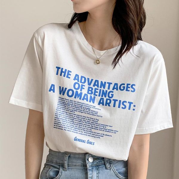 women's t-shirt alien kitty 2021 summer white short-sleeved female small fresh western style letters printed character women
women's t-shirt alien kitty 2021 summer white short-sleeved female small fresh western style letters printed character women