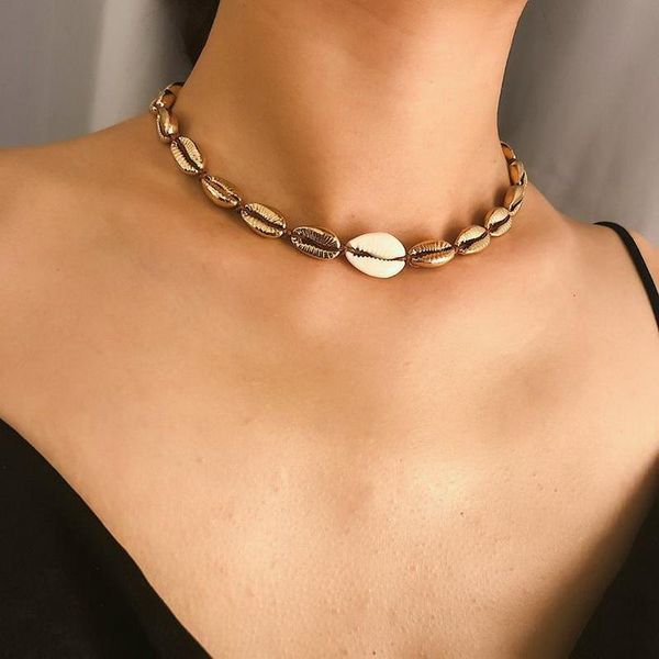 vintage bohemian style alloy sea shell choker necklace for women ethnic geometric beach necklaces chocker party jewelry kolye chokers, Golden;silver
vintage bohemian style alloy sea shell choker necklace for women ethnic geometric beach necklaces chocker party jewelry kolye chokers, Golden;silver