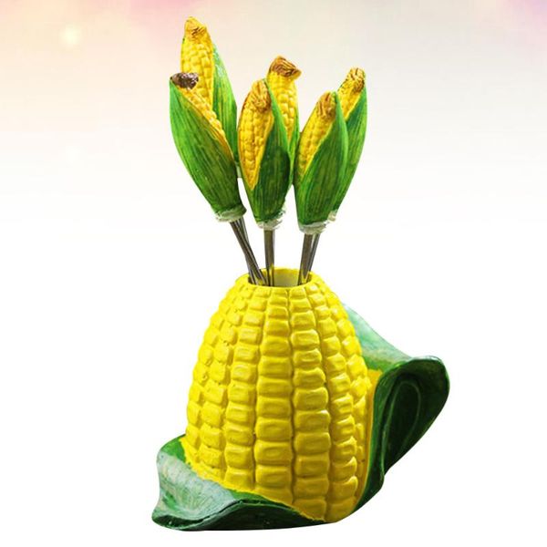 set resin stainless steel corn shape design fruit forks picks stick for dessert cakes home party (yellow)
set resin stainless steel corn shape design fruit forks picks stick for dessert cakes home party (yellow)