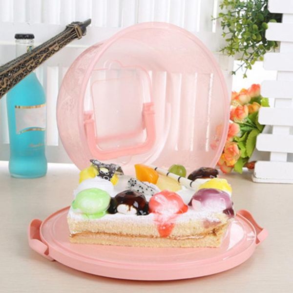 wedding sealing plastic cupcake container birthday no deformation handheld cake box round portable bar storage bottles & jars
wedding sealing plastic cupcake container birthday no deformation handheld cake box round portable bar storage bottles & jars