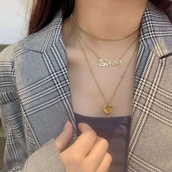 love gold necklace female multilayer overlay european and american personality ins online celebrity cold wind clavicle chain chains, Silver
love gold necklace female multilayer overlay european and american personality ins online celebrity cold wind clavicle chain chains, Silver