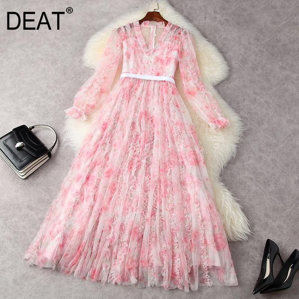 casual dresses deat woman dress flower pink printed flounced edge lantern sleeve v collar slim organza sweet style 2021 summer 15xf161, Black;gray
casual dresses deat woman dress flower pink printed flounced edge lantern sleeve v collar slim organza sweet style 2021 summer 15xf161, Black;gray