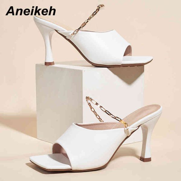 pu women's shoes summer head peep toe thin heels slippers concise solid shallow party fashion chain classics 210507, Black
pu women's shoes summer head peep toe thin heels slippers concise solid shallow party fashion chain classics 210507, Black
