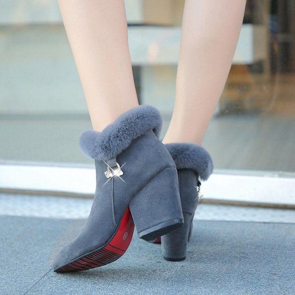 boots ladies fur ankle pointed toe wedges autumn velvet shoes suede 2021 fashion style mid-heel low, Black
boots ladies fur ankle pointed toe wedges autumn velvet shoes suede 2021 fashion style mid-heel low, Black