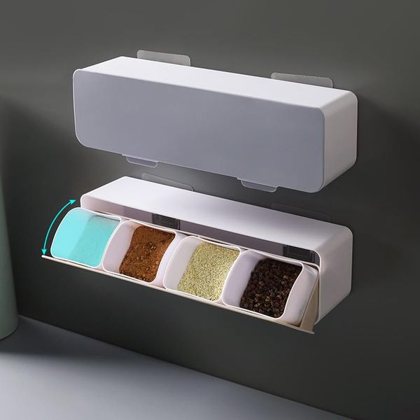 wall mounted waterproof cover with spoon quarter seasoning box long large capacity case kitchen tool storage bottles & jars
wall mounted waterproof cover with spoon quarter seasoning box long large capacity case kitchen tool storage bottles & jars