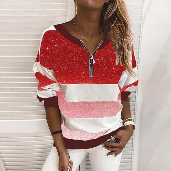 women's hoodies & sweatshirts loose casual women fall winter v neck zipper leopard print sweatshirt fashion long sleeves stripe gradien, Black
women's hoodies & sweatshirts loose casual women fall winter v neck zipper leopard print sweatshirt fashion long sleeves stripe gradien, Black