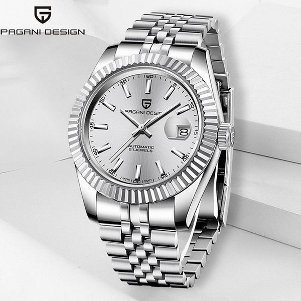 design brand men's watches business luxury mechanical wristwatch stainless steel waterproof men watch automatic nh35a wristwatches, Slivery;brown
design brand men's watches business luxury mechanical wristwatch stainless steel waterproof men watch automatic nh35a wristwatches, Slivery;brown