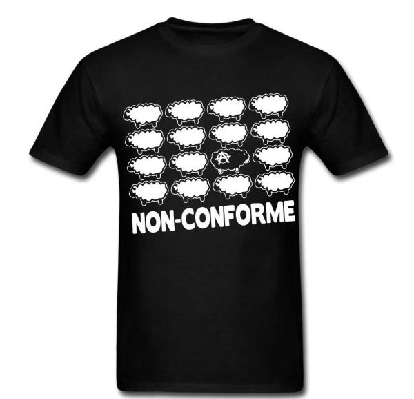 non-conforme sheep anarchy revolution protest tee t-shirt anarchist anon, White;black
non-conforme sheep anarchy revolution protest tee t-shirt anarchist anon, White;black