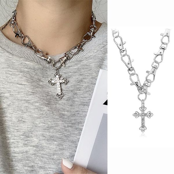 chokers xiaoboacc 2021 fashion cross pendant necklace for women men grunge choker goth punk key-chain neck chain, Golden;silver
chokers xiaoboacc 2021 fashion cross pendant necklace for women men grunge choker goth punk key-chain neck chain, Golden;silver