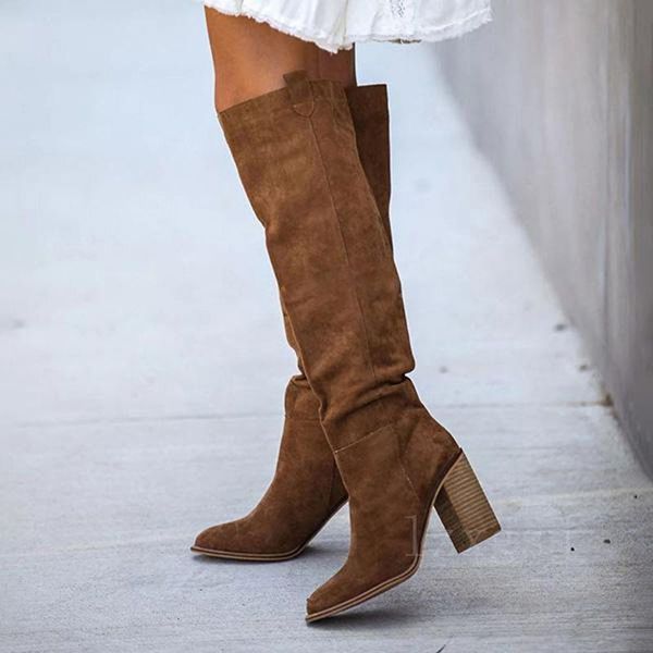 boots women knee high for women's roman fashion sock shoes woman square heels ladies suede 2021 female autumn footwear, Black
boots women knee high for women's roman fashion sock shoes woman square heels ladies suede 2021 female autumn footwear, Black