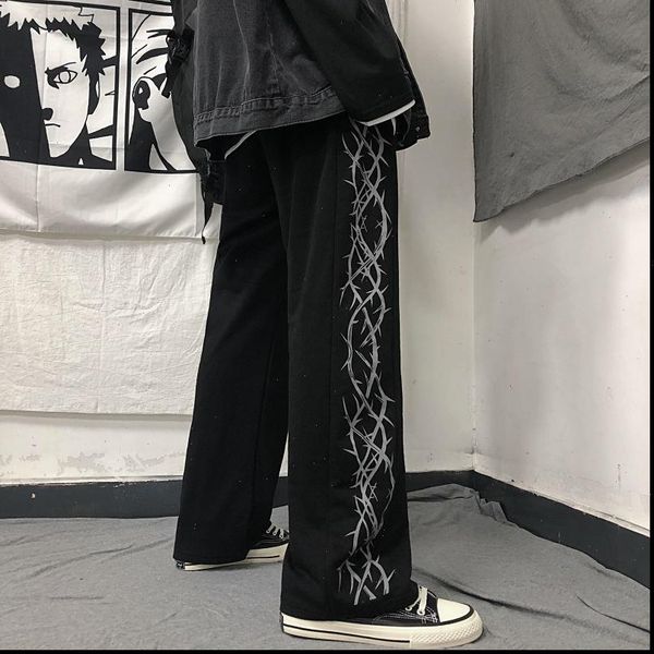 autumn ins harajuku style womens capri personalized printing casual loose straight wide leg trend, Black;white
autumn ins harajuku style womens capri personalized printing casual loose straight wide leg trend, Black;white