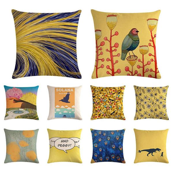 cushion/decorative pillow cartoon bird pattern cushion cover peacock feather elephant linen car sofa chair home decoration case 45x45
cushion/decorative pillow cartoon bird pattern cushion cover peacock feather elephant linen car sofa chair home decoration case 45x45