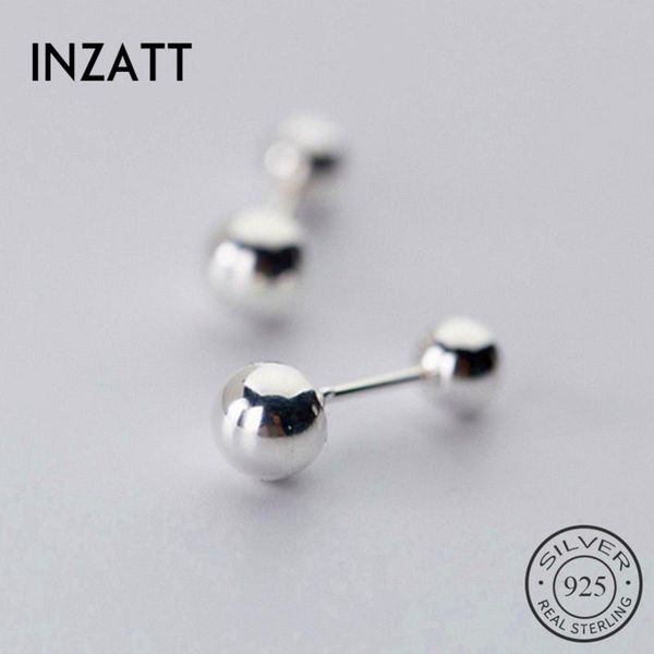 stud inzareal 925 sterling silver minimalist round bead earrings for fashion women party fine jewelry geometric accessories, Golden;silver
stud inzareal 925 sterling silver minimalist round bead earrings for fashion women party fine jewelry geometric accessories, Golden;silver